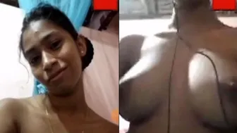 Sri Lankan Babe Recording Nude Selfie Video For Her Lover