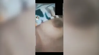 College Girl Flashing Her Tits During Late Night Video Call