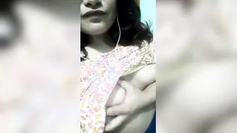 Chubby Desi Girl Stripping And Teasing Her Curves On Camera