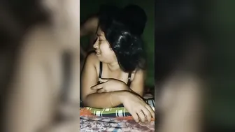 Cheating Married Wife Moaning Loud While Riding Another Man Dick