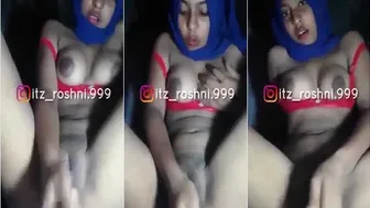 Shy Desi Babe In Hijab Secretly Fingering Her Wet Pussy At Home