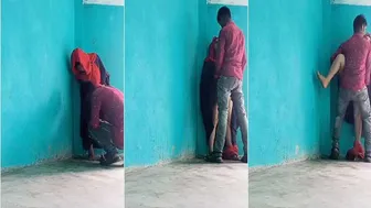 Village Girl Bent Over Getting Fucked Standing Behind The Door