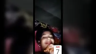 Chubby Babe Flashing Her Perfect Tits During Video Call