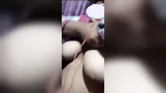 Curvy GF Flashing Her Big Tits During Our Video Call