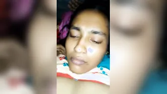 Chubby Housewife Taking Dick Deep At Night While Hubby Away