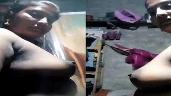 Bhabhi Teasing Me Showing Her Big Boobs From Every Angle