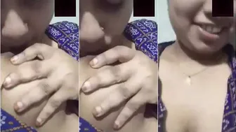 Bengali GF Sucking Her Own Huge Boobs Making Me Go Crazy