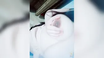 Busty Married Neighbor Flashing Her Big Tits Just For Me Alone