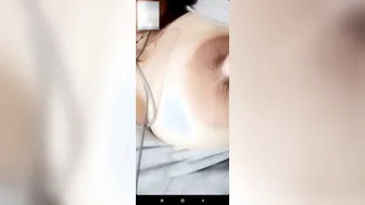 Naughty GF Flashing Her Perky Tits During Video Call
