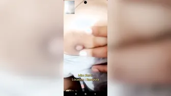 Naughty GF Flashing Her Perky Tits During Video Call