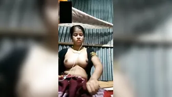 My Slum Wife Stripping Naked Teasing Me On Camera At Home Today