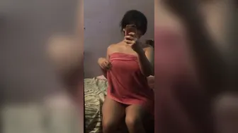 Naughty GF Getting Naked Showing Her Tight Body For Me