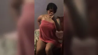 Naughty GF Getting Naked Showing Her Tight Body For Me