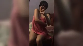 Naughty GF Getting Naked Showing Her Tight Body For Me