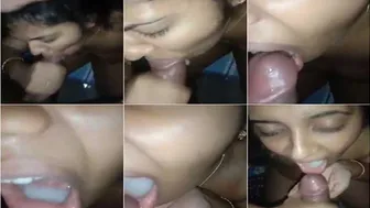 Bhabhi On Her Knees Sucking Dick And Swallowing Warm Cum Load
