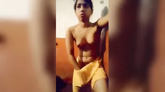 Horny Tamil GF Fingering Her Wet Pussy Alone In Her Bedroom