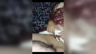 Newlywed Housewife Giving Messy Blowjob To Husband In Bedroom