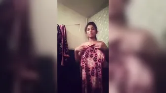 Shy GF Stripping Naked And Showing Everything For Bf