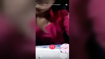Village Girl Flashing Her Natural Boobs During Video Call Fun
