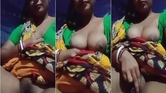 Unsatisfied Bengali Wife Fingering Herself Desperately At Home