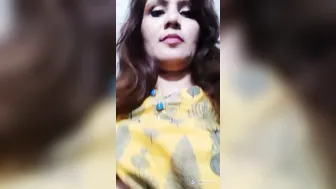 Horny Bhabhi Exposing Her Massive Tits And Wet Hairy Pussy Alone