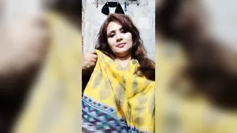 Horny Bhabhi Exposing Her Massive Tits And Wet Hairy Pussy Alone