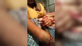 Bhabhi Moaning As Devar Gropes Her Boobs While She Jerks Him Off