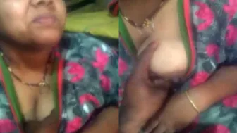 Desi Bhabhi Getting Her Big Tits Squeezed By Devar On Hidden Cam