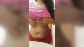 Sweet Married Bhabhi Stripping Naked Showing Assets On Camera