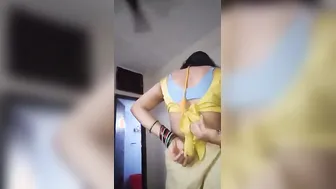 Sexy Bhabhi Stripping Naked And Dancing Seductively In Bedroom