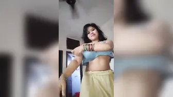 Sexy Bhabhi Stripping Naked And Dancing Seductively In Bedroom