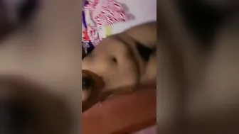 Naked GF Proudly Displaying Her Huge Hanging Boobs