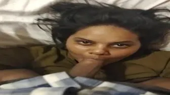 Busty Indian Babe Sucking Manager's Cock In Cheap Hotel Room