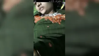 Busty Bhabhi Spreading Legs Wide Showing Her Needy Pussy