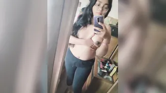 Nerdy College Slut In Glasses Revealing Her Perky Boobs On Cam