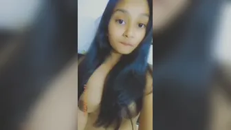 College GF Fingering Her Dripping Pussy On Camera