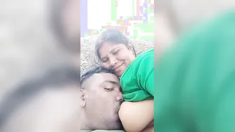 Worshipping My Bhabhi's Huge Tits Outdoors Behind The House