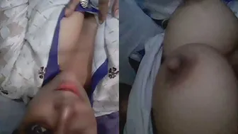 My GF Proudly Exposing Her Soft Fleshy Boobs For Me