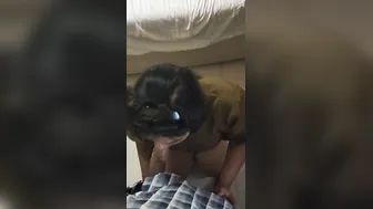 College Slut Gagging On My Thick Cock During Our Late Night Call