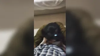 College Slut Gagging On My Thick Cock During Our Late Night Call