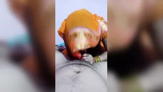 Married Neighbor Bhabhi Sucking Her Husband Cock In Their Bedroom