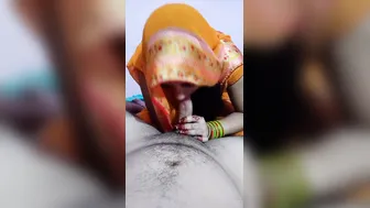 Married Neighbor Bhabhi Sucking Her Husband Cock In Their Bedroom