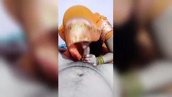 Married Neighbor Bhabhi Sucking Her Husband Cock In Their Bedroom