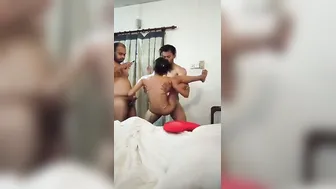 Indian Slut Taking Two Cocks At Once Getting Fucked So Hard