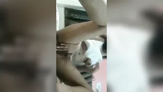 Fingering My Young GFs Tight Wet Pussy On Bed