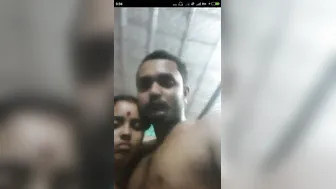 Newlywed Couple Getting Intimate Showing Their First Time Together