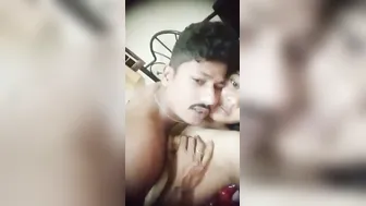 Newlyweds Making Their First Homemade Sex Tape In Bedroom