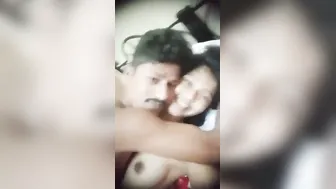 Newlyweds Making Their First Homemade Sex Tape In Bedroom