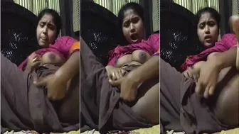 Village Girl With Tight Pussy Fingering Herself Until She Cums