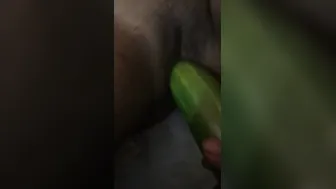 Naughty Village Girl Fucking Herself With Cucumber In Bedroom